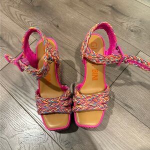 Giani Bini Santi Multicolor Braided Sandals